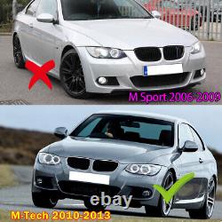 For Bmw 3 Series E92 E93 M Performance Carbon Look LCI Front Lip Splitter 09-14