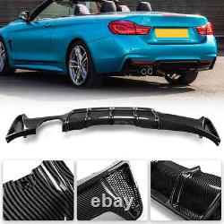 For Bmw 4 Series F32 F33 F36 Performance M Sport Rear Diffuser Valance Carbon