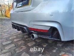 For Bmw 4 Series M Performance Carbon Look Rear Diffuser + Front Lip Splitter