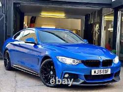 For Bmw 4 Series M Performance Carbon Look Rear Diffuser + Front Lip Splitter