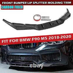 For Bmw 5 Series F90 M5 Performance 2018+ Front Bumper Splitter Lip Carbon Fiber