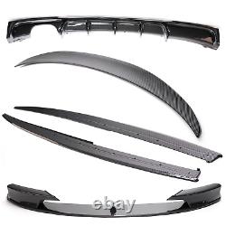 For Bmw F30 F31 M Performance Bodykit Lip Diffuser Spoiler Skirts Carbon Look