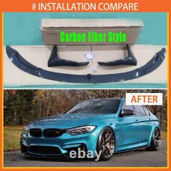 For Bmw F80 F82 F83 M3 M4 Carbon Fiber M Performance Front Splitter Spoiler Lip