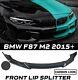 For Bmw F87 M2 Performance Front Splitter Lip Valance Spoiler Carbon Look 15+