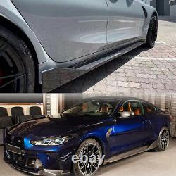 For Bmw G80 G82 G83 M3 M4 Performance Side Skirt Extension Lip Carbon Fiber Look