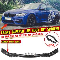 For Bmw M3 M4 F80 F82 F83 Front Lip Splitter Spoiler Performance Style Carbon