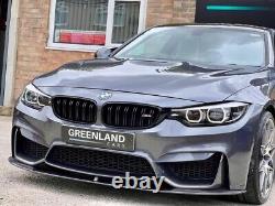 For Bmw M3 M4 F80 F82 Front Lip Splitter M Performance Style Carbon Look 14+