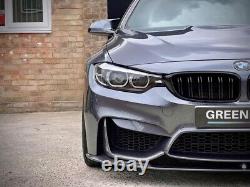 For Bmw M3 M4 F80 F82 Front Lip Splitter M Performance Style Carbon Look 14+