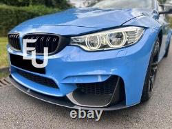 For Bmw M3 M4 F80 F82 Front Lip Splitter M Performance Style Carbon Look 14-19