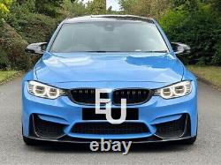 For Bmw M3 M4 F80 F82 Front Lip Splitter M Performance Style Carbon Look 14-19