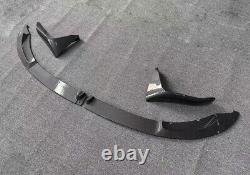 For Bmw M3 M4 F80 F82 Front Lip Splitter M Performance Style Carbon Look 14-19