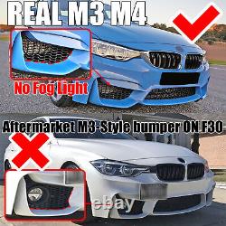 Front Lip Splitter For Bmw M3 M4 F80 F82 Spoiler M Performance Carbon Look