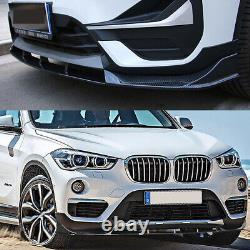 Front Lip Splitter M Performance Style Carbon Look For Bmw X1 F48 F49 2015-2021