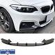 Front Lip Splitter Spoiler M Performance Style Carbon Look Bmw 2 Series F22 F23