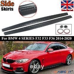 M Performance CARBON Style Side Skirt Addons For BMW 4 Series F32 F36 F33 14-19