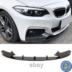 M Performance Style BMW 2 Series F22 F23 Front Lip Splitter Spoiler Carbon Look