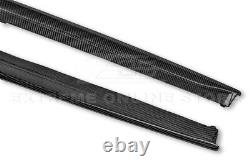 M-Sport CARBON FIBER Side Skirts Panel Extensions For 12-18 BMW F30 F31 3-Series