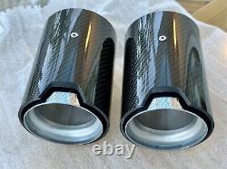 NEW BMW M Performance Carbon Fibre Exhaust Tips & Pipes 2 3 4 5 6 Series M240i