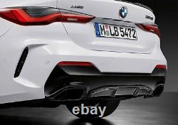 New Genuine BMW 4 G22 G22 Real Carbon Fiber Lower Bumper Diffuser M Performance