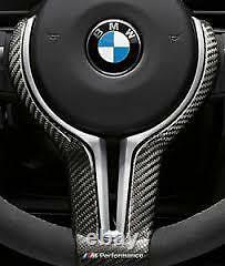 New Genuine BMW M3 M4 M Performance Gloss Carbon Steering Wheel Trim 32302345203