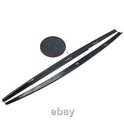 Pair For BMW F30 F31 M Performance Style Side Skirt Extension Blades Carbon Look