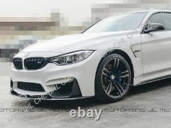 Performance Style Carbon Fiber Front Bumper Lip For 2015-2018 BMW F80 M3 F82 M4