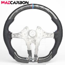 Real Carbon Fiber BMW Steering Wheel Fits M2 M3 M4 M5 M6 M7 M Performance Sports