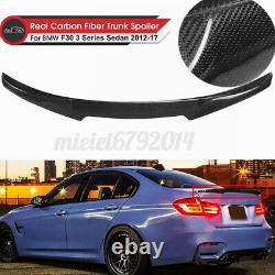 Real Carbon Fiber For Bmw 3 Series F30 M4 Style Performance Trunk Boo #