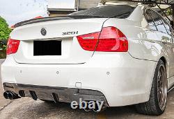 Real Carbon Fibre Rear Trunk Boot Spoiler M Performance For BMW 3 Series E90 M3