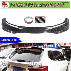 Rear Boot Roof Spoiler M Performance Style For Bmw X3 F25 2014-2017 Carbon Look