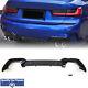 Rear Bumper Diffuser M Performance Style Gloss Black & Carbon Look Bmw G20 G21