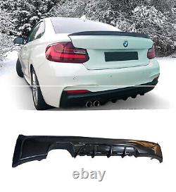 Rear Diffuser Carbon Look M Performance Style For Bmw 2 Series F22 F23 2014-2021