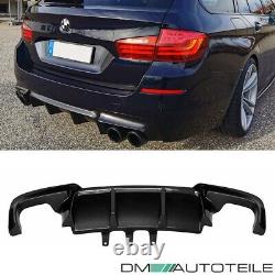 Umbau Diffusor Carbon hochglanz 4-Rohr passt für BMW F10 F11 M-Paket Performance