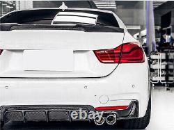 Used Quad Exhaust For BMW F32 F33 F36 Carbon Look M Sport Rear Diffuser 13-2020